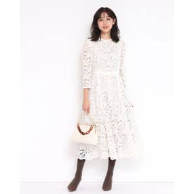 ジャスグリッティー JUSGLITTY レースワンピース （オフ白