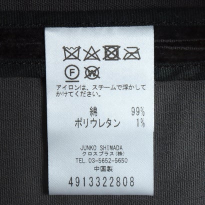 49AV.junko shimada メタルボタンコーデュロイタイトスカート （グレー）｜詳細画像