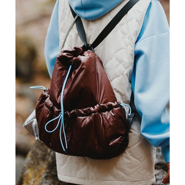 バックパック リュック 16L 2way ショルダーバッグ ナップサック （BR）