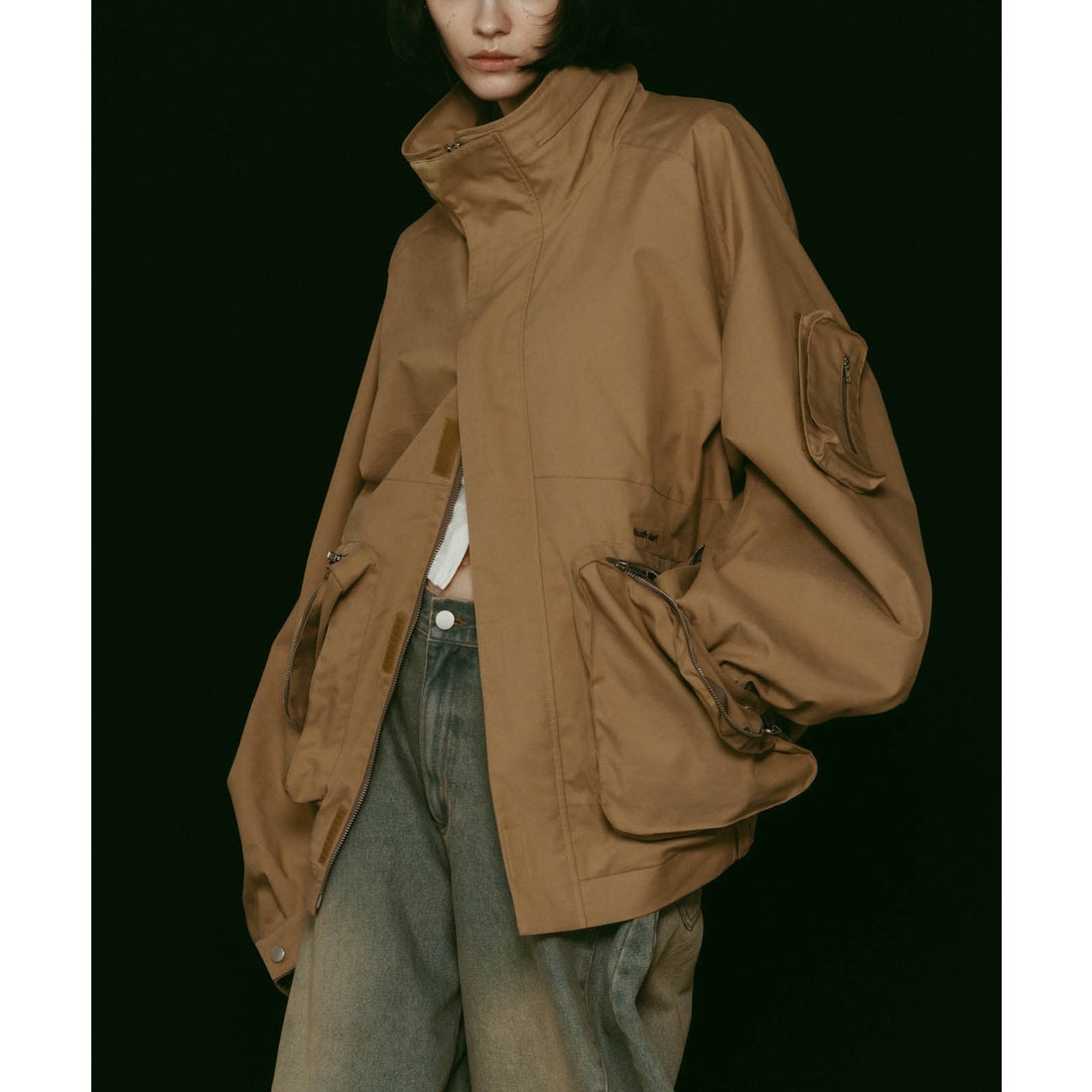 クヌースマーフ Knuth Marf nylon blouson KM25AG02 （キャメル 