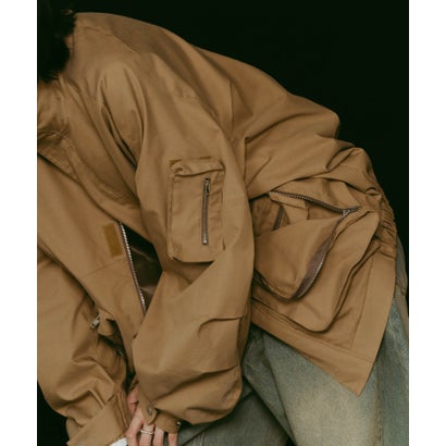 クヌースマーフ Knuth Marf nylon blouson KM25AG02 （キャメル 