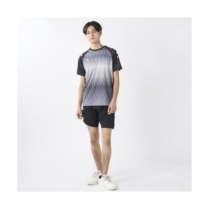 カッパ/キッズ/Kappa Jr 半袖シャドー柄シャツ （BK）｜詳細画像