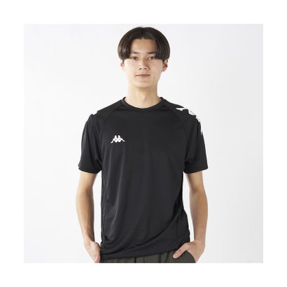 カッパ/キッズ/Kappa Jr 半袖オミニシャツ （BK）｜詳細画像