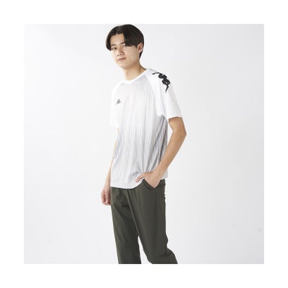 カッパ/キッズ/Kappa Jr 半袖シャドー柄シャツ （WT）｜詳細画像