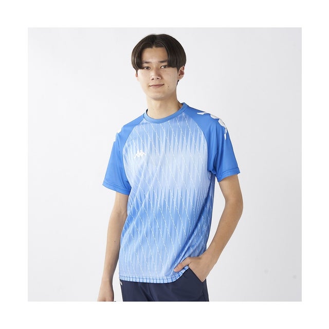 /メンズ/半袖シャドー柄シャツ （BL）