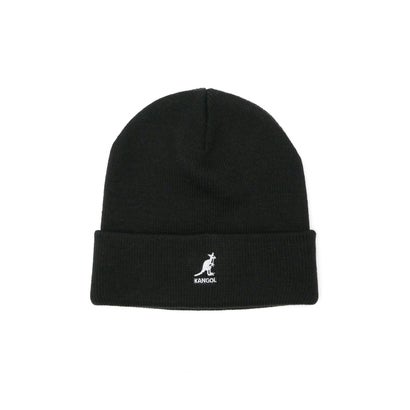 カンゴール 帽子 ニット帽 メンズ レディース ブランド KANGOL ニットキャップ ビーニー ニットワッチ 2WAY アクリル 234ー069619 （ブラック）｜詳細画像