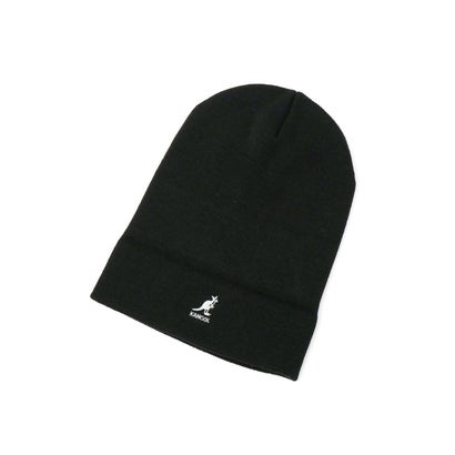 カンゴール 帽子 ニット帽 メンズ レディース ブランド KANGOL ニットキャップ ビーニー ニットワッチ 2WAY アクリル 234ー069619 （ブラック）｜詳細画像