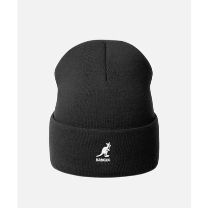 KANGOL 2-WAY TEXT BEANIE / カンゴール （BLACK (01)）｜詳細画像