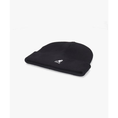 KANGOL 2-WAY TEXT BEANIE / カンゴール （BLACK (01)）｜詳細画像