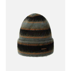 FUZZY STRIPE BEANIE / （CHARCOAL (03)）