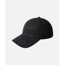 PLAID EARFLAPS BASEBALL / （BLACK MULTI (01)）