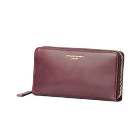 長財布 ラウンドファスナー 本革 イタリアンカーフレザー calf 490-50804 （チョコ）