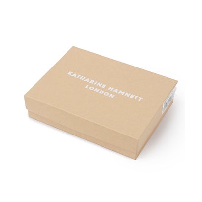 キャサリンハムネット 財布 ミドル財布 Lラウンドファスナー 本革 イタリアンカーフレザー KATHARINE HAMNETT calf 490-50801 （クロ）｜詳細画像
