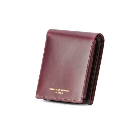 キャサリンハムネット 財布 二つ折り財布 メンズ レディース ブランド レザー 本革 KATHARINE HAMNETT LONDON 490-50800 （チョコ）｜詳細画像