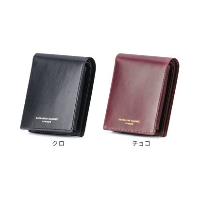 キャサリンハムネット 財布 二つ折り財布 メンズ レディース ブランド レザー 本革 KATHARINE HAMNETT LONDON 490-50800 （チョコ）｜詳細画像
