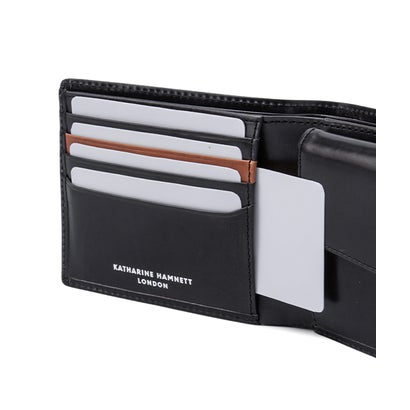 キャサリンハムネット 財布 二つ折り財布 メンズ レディース ブランド レザー 本革 KATHARINE HAMNETT LONDON 490-50800 （クロ）｜詳細画像