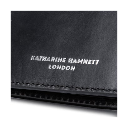 キャサリンハムネット 財布 二つ折り財布 メンズ レディース ブランド レザー 本革 KATHARINE HAMNETT LONDON 490-50800 （クロ）｜詳細画像