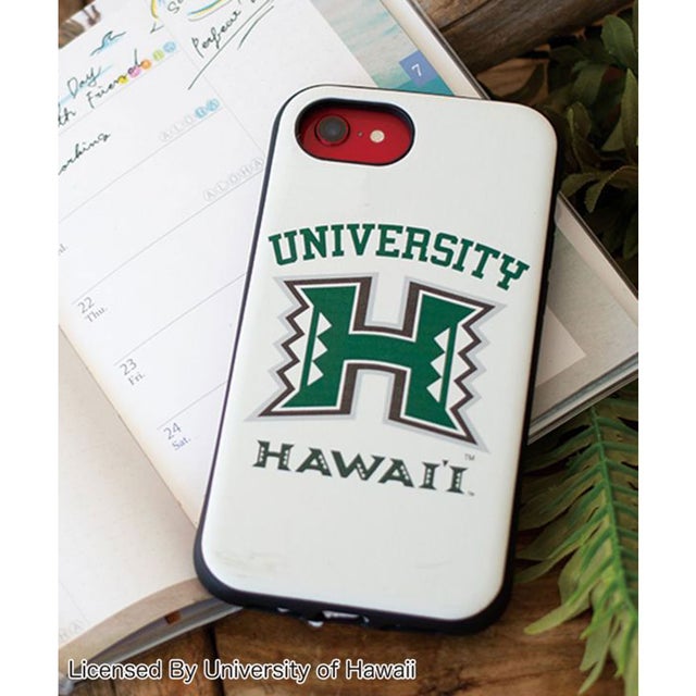 
                    【Kahiko】University of Hawaii iPhone SE/8/7兼用タフスマホケース ホワイト （ホワイト）