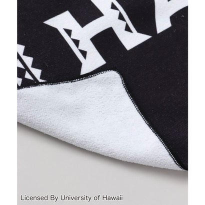 【Kahiko】University of Hawaii ブラックビーチタオル ブラック｜詳細画像
