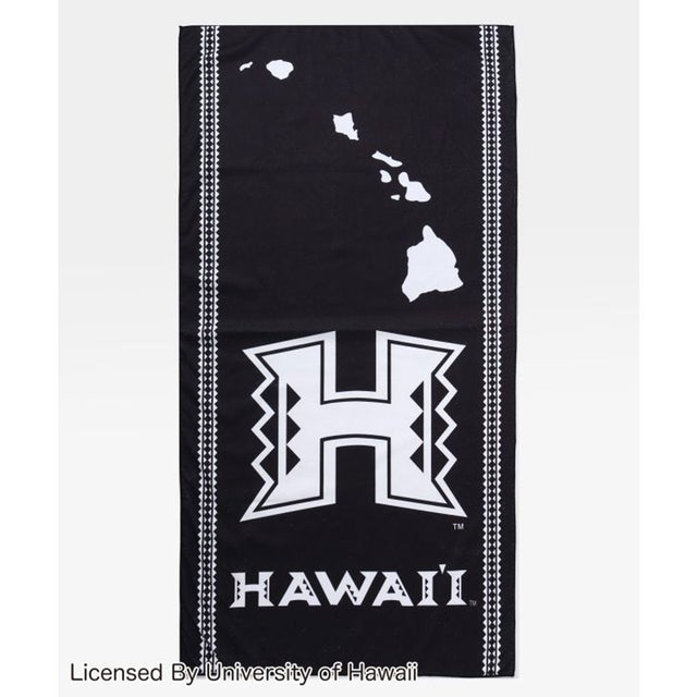 
                    【Kahiko】University of Hawaii ブラックビーチタオル ブラック