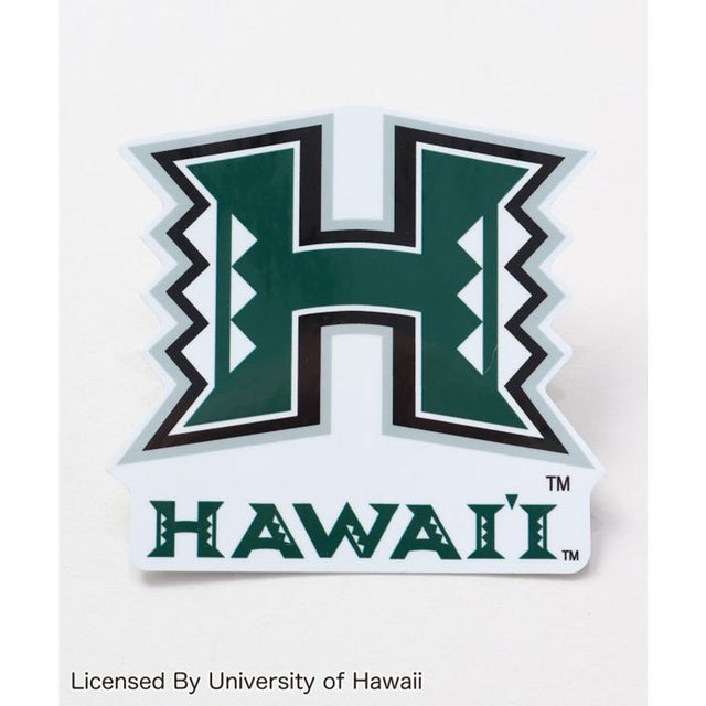 
                    【Kahiko】University of Hawaii ハワイステッカー9cm ホワイト