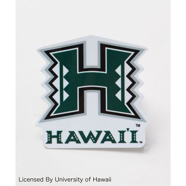 
                    【Kahiko】University of Hawaii ハワイステッカー7cm ホワイト