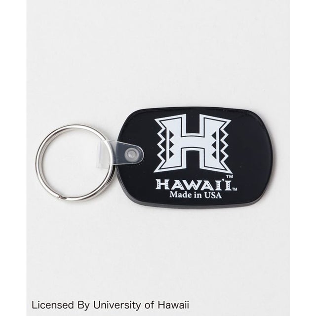
                    【Kahiko】University of Hawaii ラバーキーホルダー ブラック