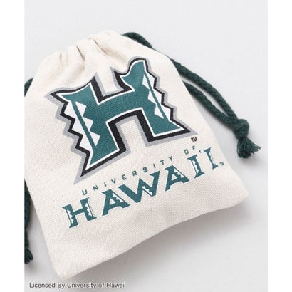 【Kahiko】University of Hawaii ホワイト巾着ポーチ ホワイト系その他｜詳細画像
