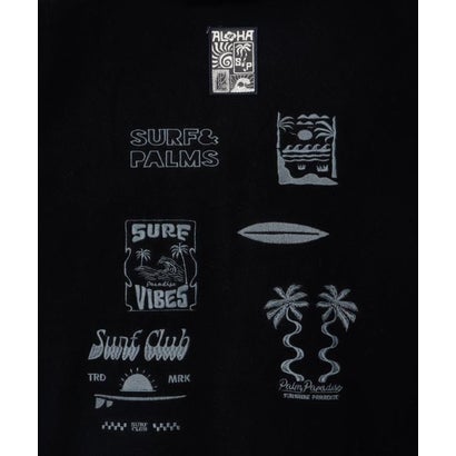 パイアフリースメンズジップアップアウター【SURF&Palms】 （ベージュ）｜詳細画像