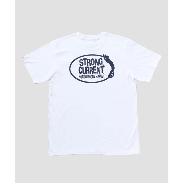 
                    【Kahiko】STRONG CURRENT サーフメンズTシャツ ホワイト （ホワイト）
