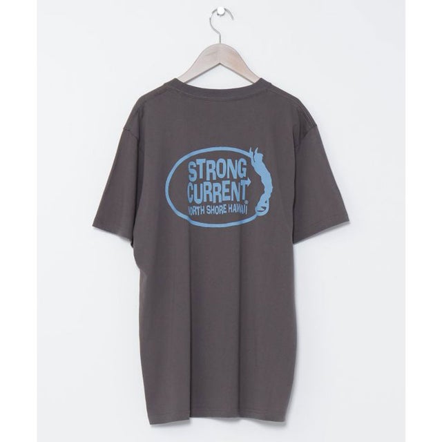 
                    【Kahiko】STRONG CURRENT サーフメンズTシャツ チャコール