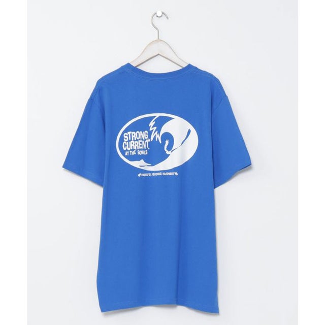 
                    【Kahiko】STRONG CURRENT ウェーブメンズTシャツ ブルー