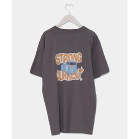 【Kahiko】STRONG CURRENT バスロゴメンズTシャツ チャコール