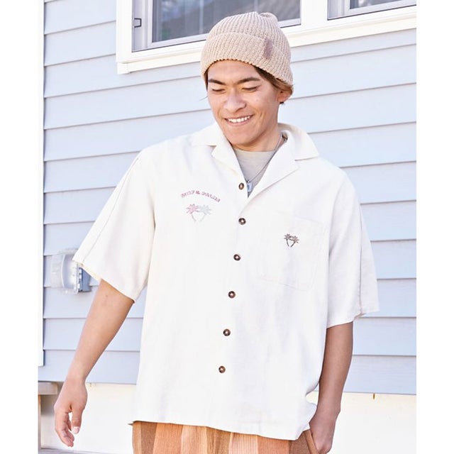 
                    【Kahiko】SURF＆Palms ルーカスMEN'Sシャツ ホワイト