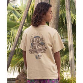 【Kahiko】SURF＆Palms イヴリンメンズTシャツ （ベージュ）