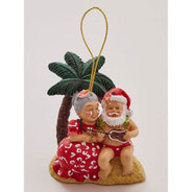 【kahiko】Hand Painted Christmas Ornament ハワイアンサンタクロース その他10