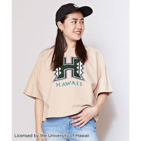 【Kahiko】University of Hawaii 裏毛ロゴTシャツ ベージュ