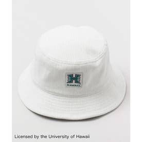 【Kahiko】University of Hawaii コーデュロイバケットハット ホワイト