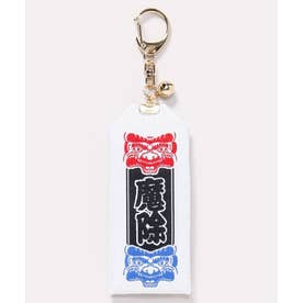 魔除け千社お守りキーホルダー （ホワイト×ブラック）
