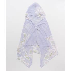 【カヤ】桜頭巾ストール UVカット加工 ライトパープル