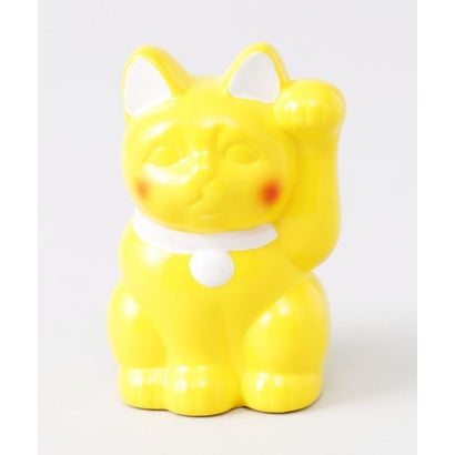 【カヤ】常滑焼 彩りほっぺ招き猫3号 貯金箱 レッド｜詳細画像
