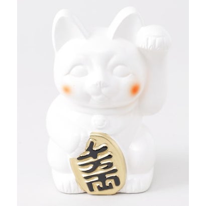 【カヤ】常滑焼 ほっぺ招き猫4号 貯金箱 ブラック｜詳細画像