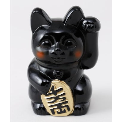 【カヤ】常滑焼 ほっぺ招き猫4号 貯金箱 ホワイト｜詳細画像