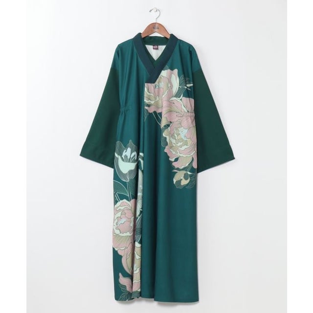 艶花ワンピース （グリーン）