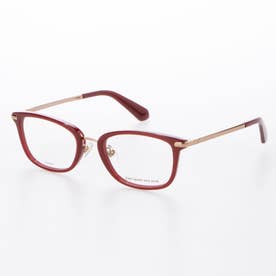 メガネ 眼鏡 アイウェア レディース メンズ （レッド/ゴールド）