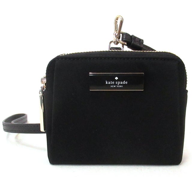 Kate spade ケイトスペード アウトレット  カードケースウォレット カーター カードケース ランヤード （ブラック）