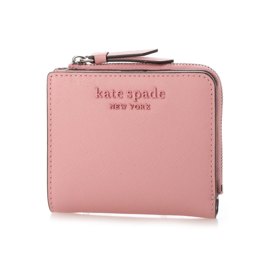ケイトスペードニューヨーク kate spade new york ☆鮮やかレザーx同色ブランドロゴの二つ折り財布 （ピンク） -海外ファッション通販  LOCONDO Buyer