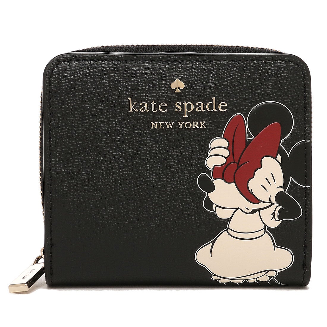 ケイトスペードニューヨーク kate spade new york アウトレット 二つ折り財布 ディズニー ミニーマウス ブラック レディース  KATE SPADE K9326 001 （BLACK MULTI）