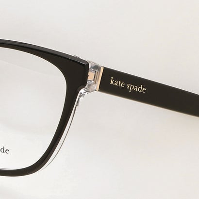ケイトスペードニューヨーク kate spade new york メガネフレーム 眼鏡フレーム アジアンフィット ブラック ホワイト レディース KATE SPADE KATTALINF 807 （レンズ：CLEARフレーム：BLACK）｜詳細画像