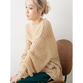 MESH KNIT PULL OVER （IVO）
